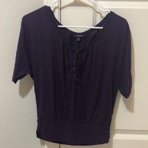 comfortable purple top
